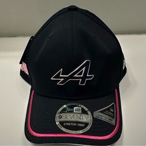 BWT Alpine F1 Blue Cap with White and Pink Accents